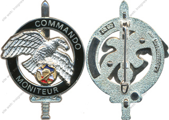 Brevet de Moniteur Commando, C.N.E.C, argenté, tirage 2001/2