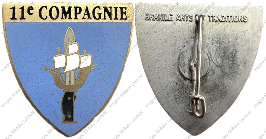 43° Régiment d’Infanterie, 11° Compagnie, émail