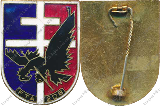 22° Groupe Colonial de F.T.A., 2° D.B, épingle non conforme