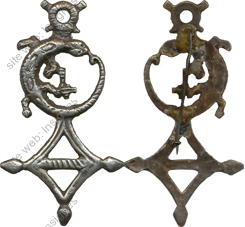 4° Régiment de Spahis Tunisiens, croix d’Agadès, argent non poinçonné