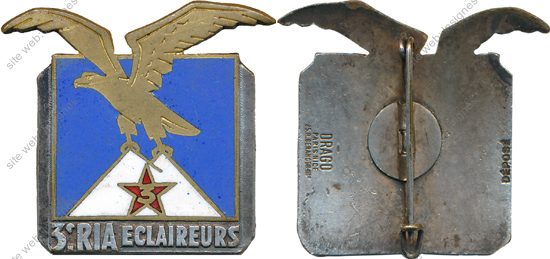 3° Régiment d’Infanterie Alpine, Section Eclaireurs Skieurs, émail