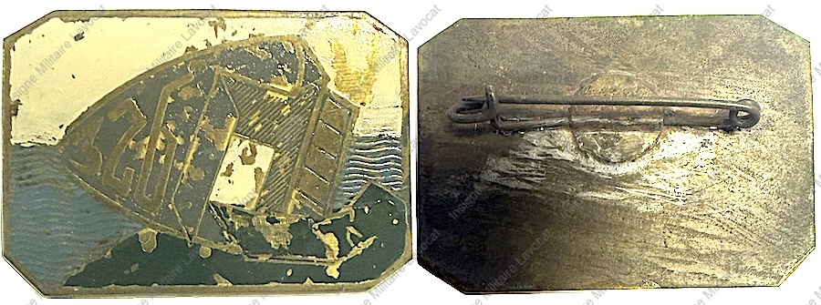 L.S.T. LIAMONE, ex L.S.T. 326, (1/Pl. 50) tôle de cuivre peinte