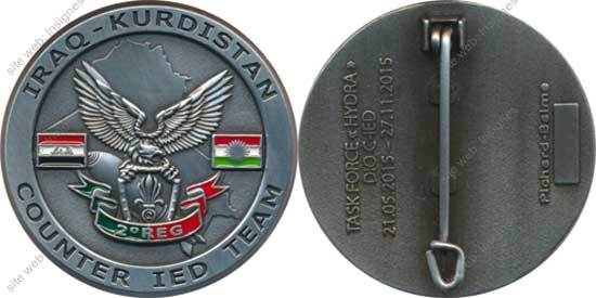 2° R.E.G, IRAQ KURDISTAN,Counter IED Team, chiffres romains XX