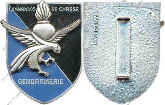 Commandos de Chasse de la Gendarmerie, retirage, noir en haut