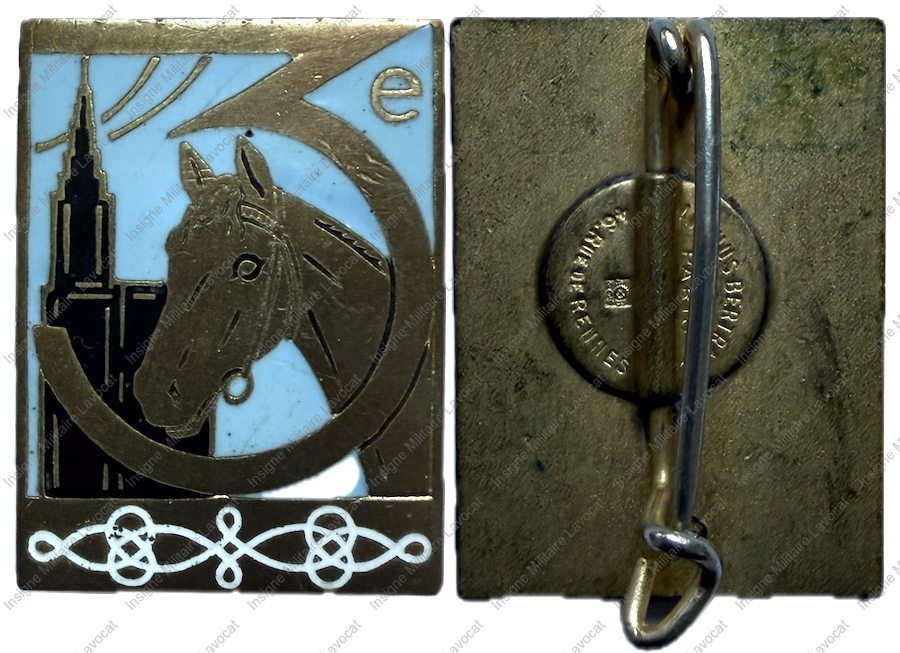 3° Régiment de Hussards, rectangle 25 x 19 mm