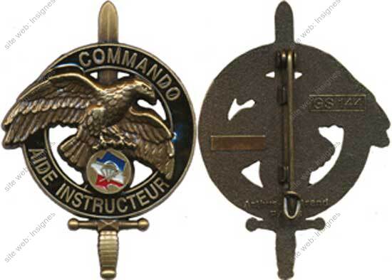 Brevet Commando, AIDE INSTRUCTEUR, finition bronze