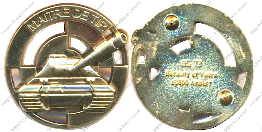 Brevet de Maître de Tir, monobloc, attache type PIN’S