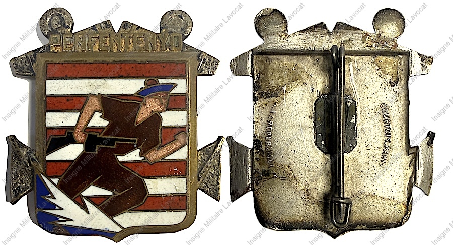Commando DE PENFENTENYO, type 1, (ANC ) éclat d’émail