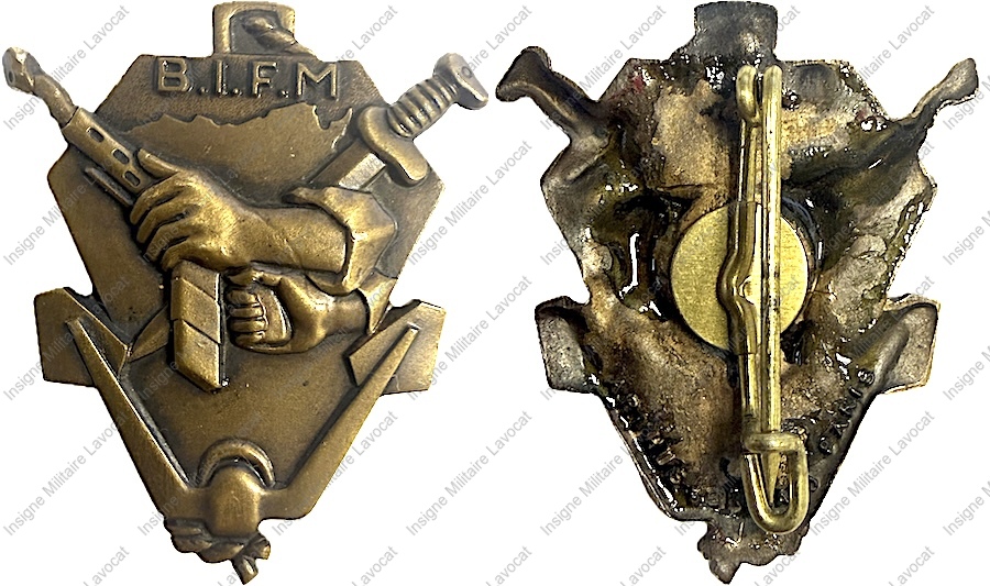 Bataillon d’Intervention de Fusiliers Marins, bronze, attache non conforme