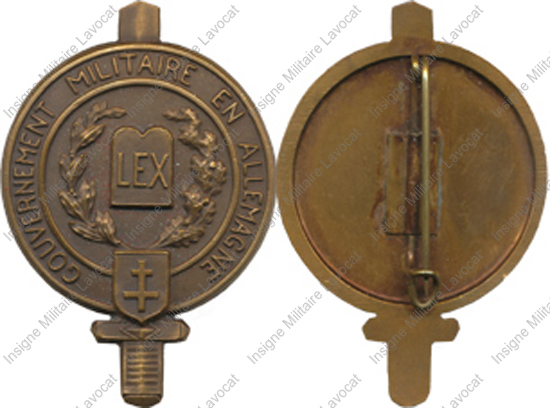 Gouvernement Militaire en Allemagne, LEX, bronze, 49 mm
